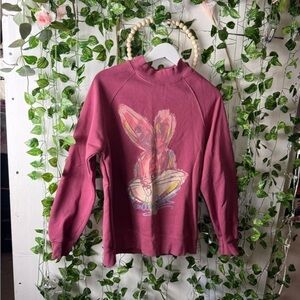 Panda Works 2020 Pink Bugs Bunny Graphic Sweatshirt